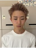 横浜西口スパイキーショートピンパーマツイストパーマフェード◆