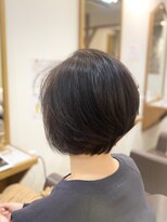 ヘアー グリーン(hair green) 30代40代50代/ふんわりショートボブ/白髪染め/ブラウンカラー