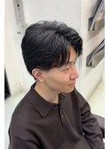 刈り上げなし!センターパート