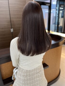 フラッグ 九大学研都市店(Flag) 髪質改善艶色ラベンダーグレージュ