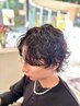 メンズカット+ニュアンスパーマ+５STEPトリート＋フェイスシェーブ/￥15120