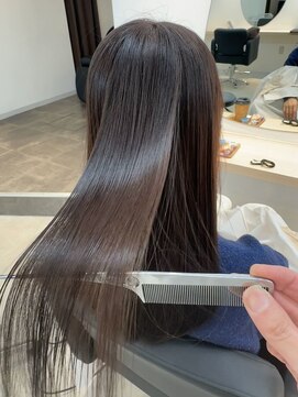 ミディアムヘア/暗めカラー/グランマッシュ/木更津