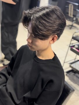 アウル 心斎橋(owl) センターパート/フェザーパーマ/フェザーショート/メンズパーマ