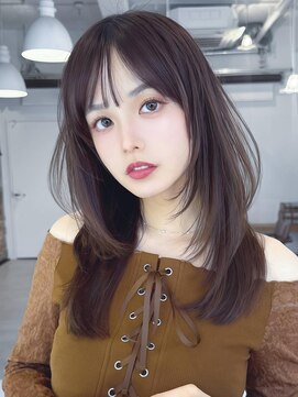 アグ ヘアー ネイビー 鶴岡東原店(Agu hair navy) 《Agu hair》小顔ハッシュレイヤー×numberA.ヒートケアミルク