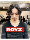 大人ニュアンススパイラルパーマセンターパート