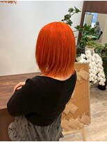 ニュースエン(newseN:) ビビットオレンジ/ダブルカラー/ケアブリーチ/新潟/万代