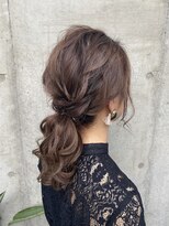 プランツヘアー&nbsp;結婚式ヘアアレンジ　お出かけヘア博多美容室