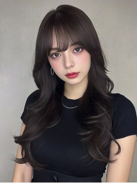 ロッソ 大橋店(Rosso) 暗髪の華やかなゆる巻きロング【大橋】