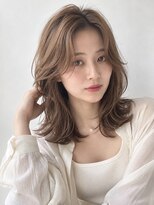 エイプリル 府中(APRiL) 20代くせ毛|重さを抑える軽やかレイヤーミディ