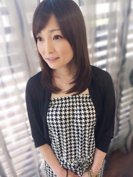 スティルヘア(still hair) 大人美人艶カラーナチュラル斜め前髪小顔カット透明感セミロング