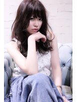 ホラン(HoLan)&nbsp;Holan☆ラフくせ毛風ルーズカールxふわミディxダークグレージュ