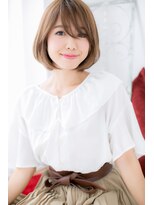 ドクターズサロン LAB 小山店&nbsp;【Lab小山】斜めバングで小顔見せ♪ワンカール大人ボブd