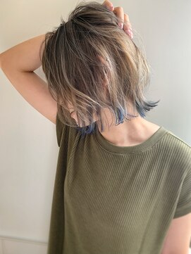 エル セルカ 高田馬場(el CERCA) 外国人風ミルクティグレージュ×ブルーラベンダーグラデーション