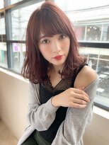 マリアバイアフロート(Maria by AFLOAT)&nbsp;【重山】くびれセミディ無造作カール3Dカラーセミロング