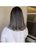 【lee京都西院 仲西健太】シルバーグレージュバレイヤージュ