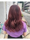 パープルレッドハイトーンカラー☆
