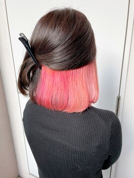 オーティティ(O-TETE) O-tete ピンク系インナーカラーブリーチ