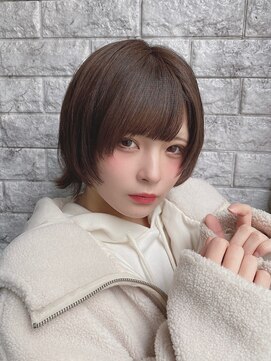 リアイス(Re:ICE) ミニウルフ/くすみブルー/流れるレイヤー/インナーハイライト