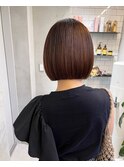 ミニボブ×縮毛矯正【髪質改善】