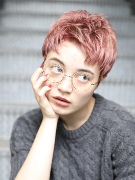 ショコラ ナンバ(Chocolat NAMBA) #韓国マッシュ#チェリーブラウン#ショート#アップバンク