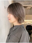 グレージュボブ_大人ガーリーチョコレートプリカール_ba415082