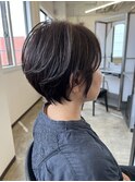 ショートボブ　30代40代50代