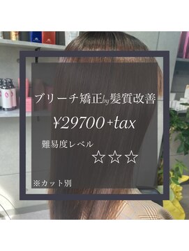 ヴィオラスバイポッシュ ギンザ(Violus by Posh GINZA) ブリーチ矯正by髪質改善