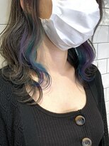 リブ(Live)&nbsp;《インナーカラー》パープル×ターコイズ