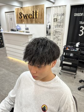 スウェル 船橋店(Swell) ウルフ/アッシュブラック/カルマパーマ/ベリーショート/船橋1