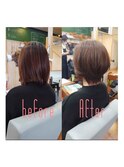 #ショートヘア #アッシュ系カラー #さっぱり系