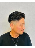 20代30代40代/刈り上げ極道パーマ/パーマ/メンズ
