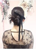 大手町美容院　salon de yuua カチモリヘアアレンジ　結婚式