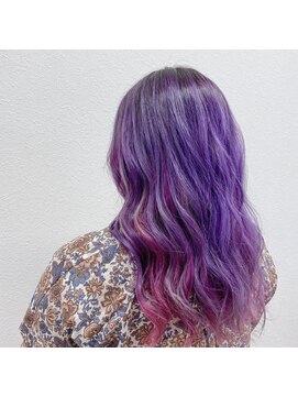 アルケム 学芸大学(AlChem) 【Hana指名】紫グラデとピンク[学芸大学前/ハイトーン]