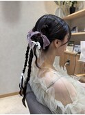 #ツインヘアー#カチモリ#カチモリヘアー