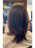 ☆サロンドメイド茅ヶ崎☆　大人ミディアムローレイヤー☆