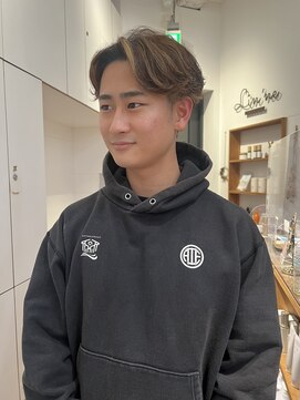 リンネ(Lin'ne) フェザーパーマ×ハイライトカラー