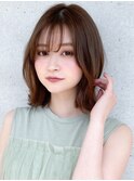 ココアベージュうる艶髪こなれヘアイメチェンエアリーカール