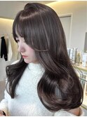 ハイライトバレイヤージュグラデーションカラーダブルカラー