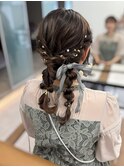 ヘアアレンジ/ツインアレンジ/結婚式アレンジ