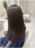 ブリーチ毛から艶ありココアブラウン