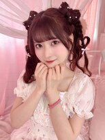 リルミー(Lilme) 小鳥遊るいちゃん立体リボンハートハーフツイン*まゆ