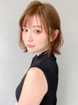 キリ 表参道(kyli) ワンカール艶感前髪こなれヘアオリーブグレー黒髪#216f1212