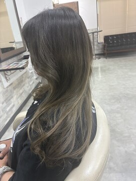 ヘアーララプラス(HAIR lala＋) 【HAIR lala+】 #透明感カラー #グレージュ