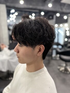 ラベル 渋谷(LAVEL) シャドウパーマ/フェザーパーマ/曲がる縮毛矯正/メンズ縮毛矯正
