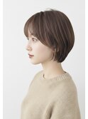 30代40代大人可愛いショートボブ 大人ショート 前髪