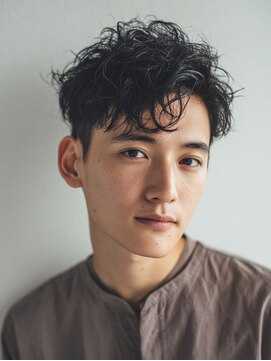 アース 天満橋店(HAIR & MAKE EARTH) 冬の大人フェザー◎メンズスパイラルパーマ×ツーブロック