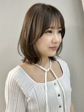 ヴェイン 渋谷(vain) オリーブベージュ×レイヤーボブ