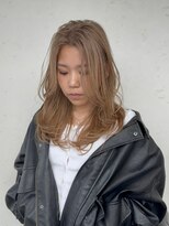 ヘアースタジオ ゼン(hair studio Zen)&nbsp;レイヤー/ミルクティーベージュ/京都駅ブリーチ【Kensho】
