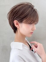 ロンドエニカ 大宮(Lond enika)&nbsp;丸みショート/カーテンバング/顔周りカット/ダークブルー☆506