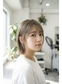 自然にまとまるナチュラルボブ